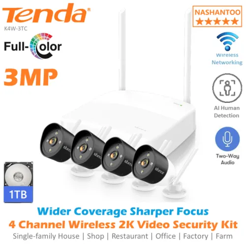 Kit 4 Cámaras de Seguridad IP - WiFi